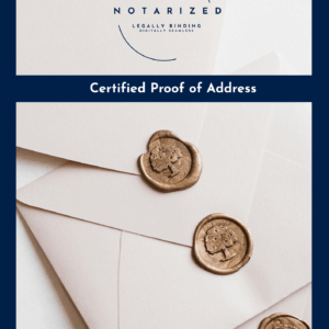 Certified Proof of Address general