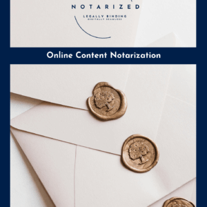 Online Content Notarization