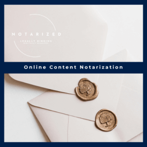 Online Content Notarization